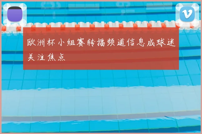 欧洲杯小组赛转播频道信息成球迷关注焦点